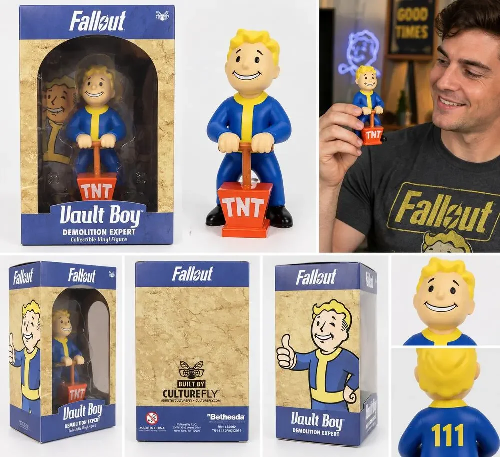 Fallout Vault Boy Demolition Expert Collectible Vinyl Figure – CultureFly